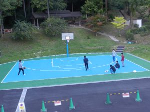 3 3バスケットボール競技用コートが完成しました 京都医療科学大学